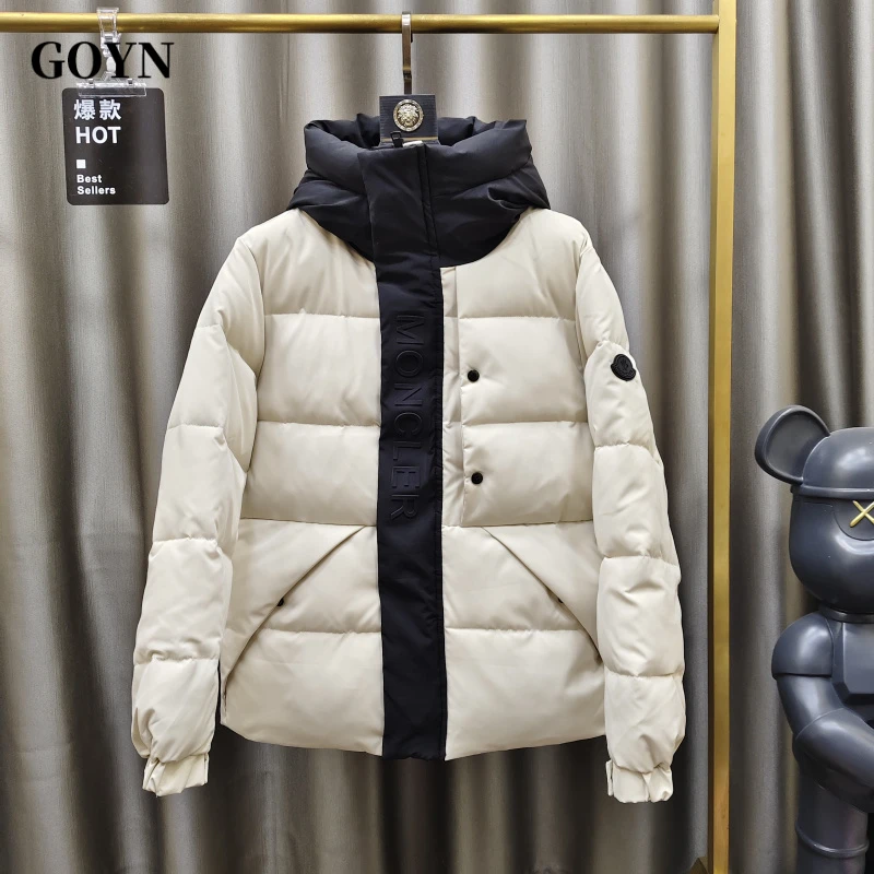 GOYN秋季新款男装加厚保暖潮流连帽面包服宽松男士休闲风夹克外套