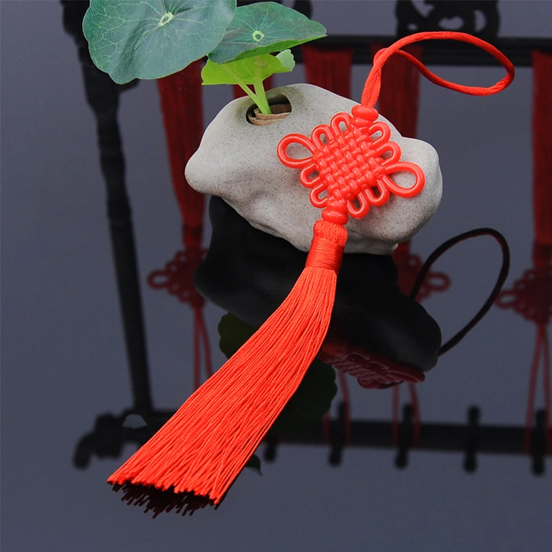 10个装塑料小号中国结挂件室内客厅装饰节日新年小礼品中国结批发