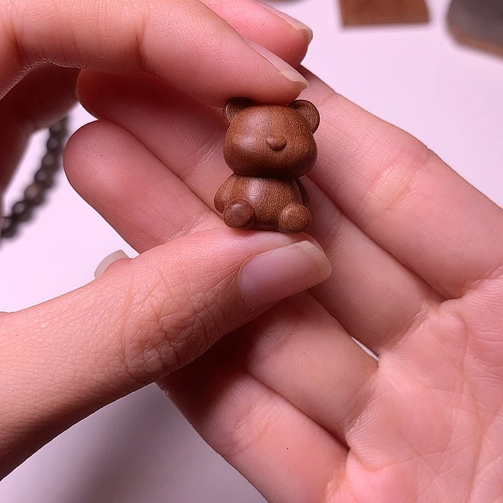檀香木无事牌檀香熊熊