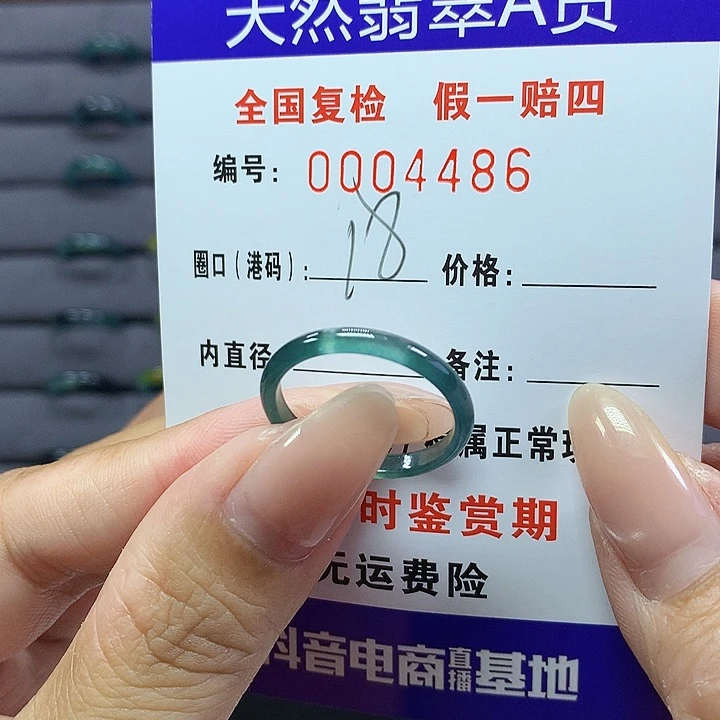翡翠戒指未镶嵌     4486