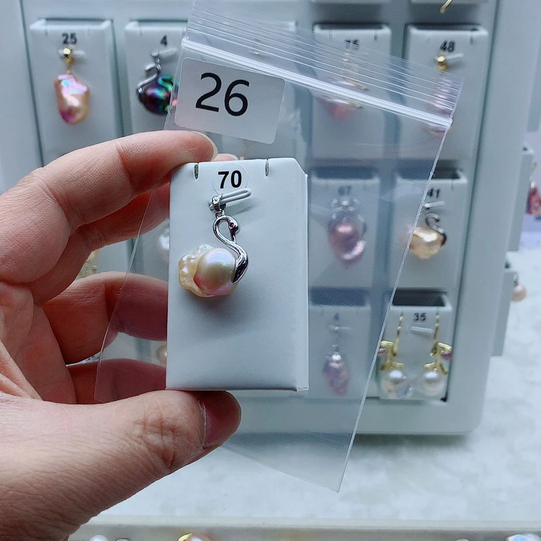 吊坠(不含链)合金淡水珍珠