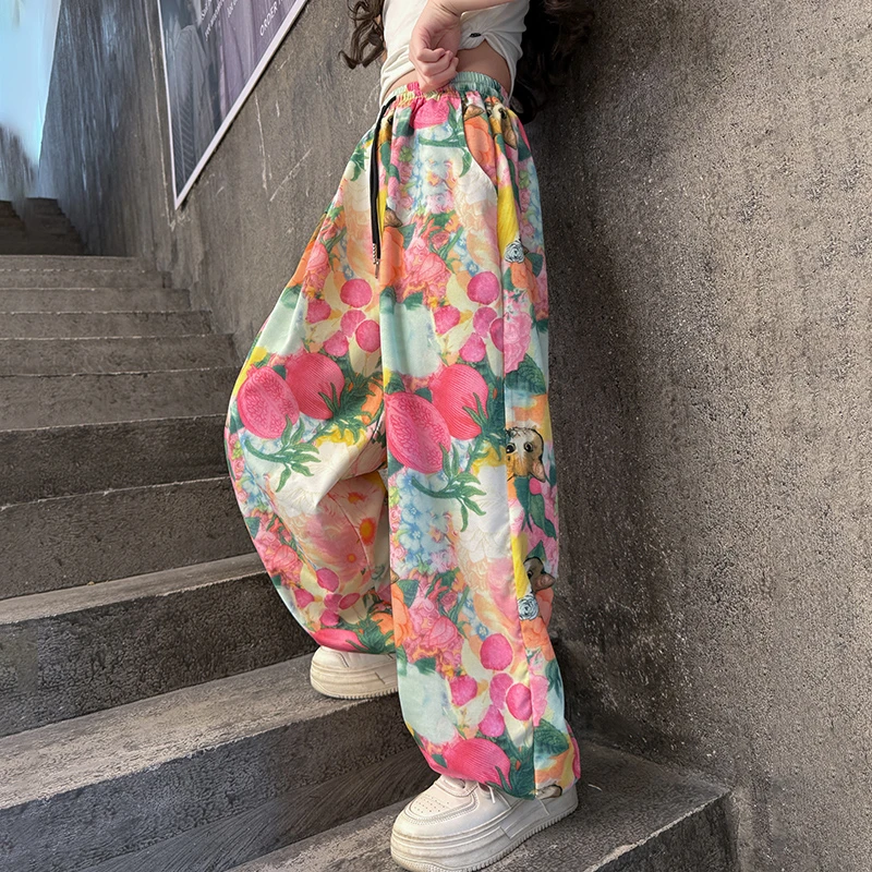 女童夏季背心套装2025新款洋气大童T恤儿童时髦阔腿裤夏装两件套