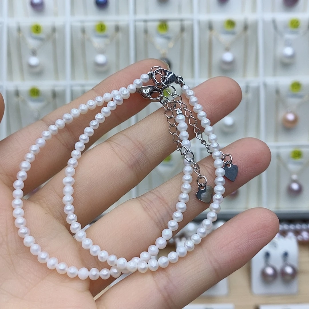 颈饰淡水珍珠合金