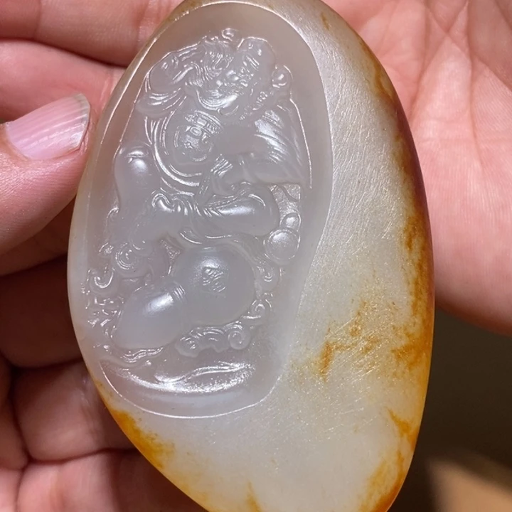 站***歌颈饰未镶嵌和田玉