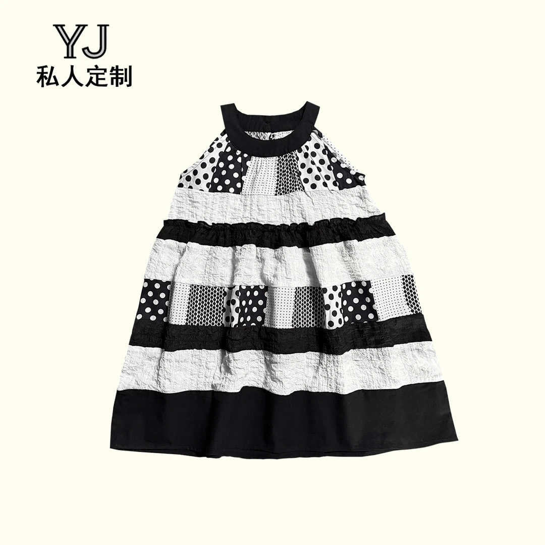 2025夏季洋气时髦女童装独特漂亮裙子小女孩公主裙女童小吊带炸街