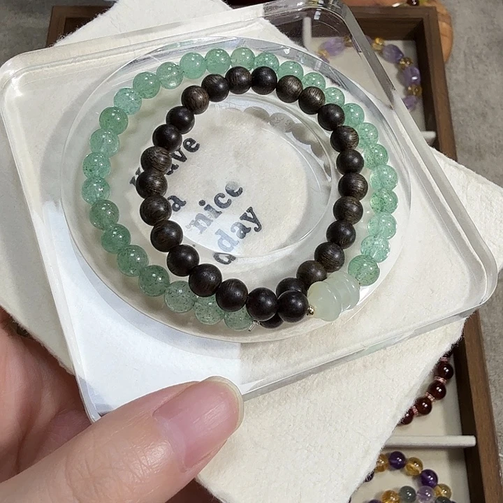 未镶嵌手链水晶沉香手串
