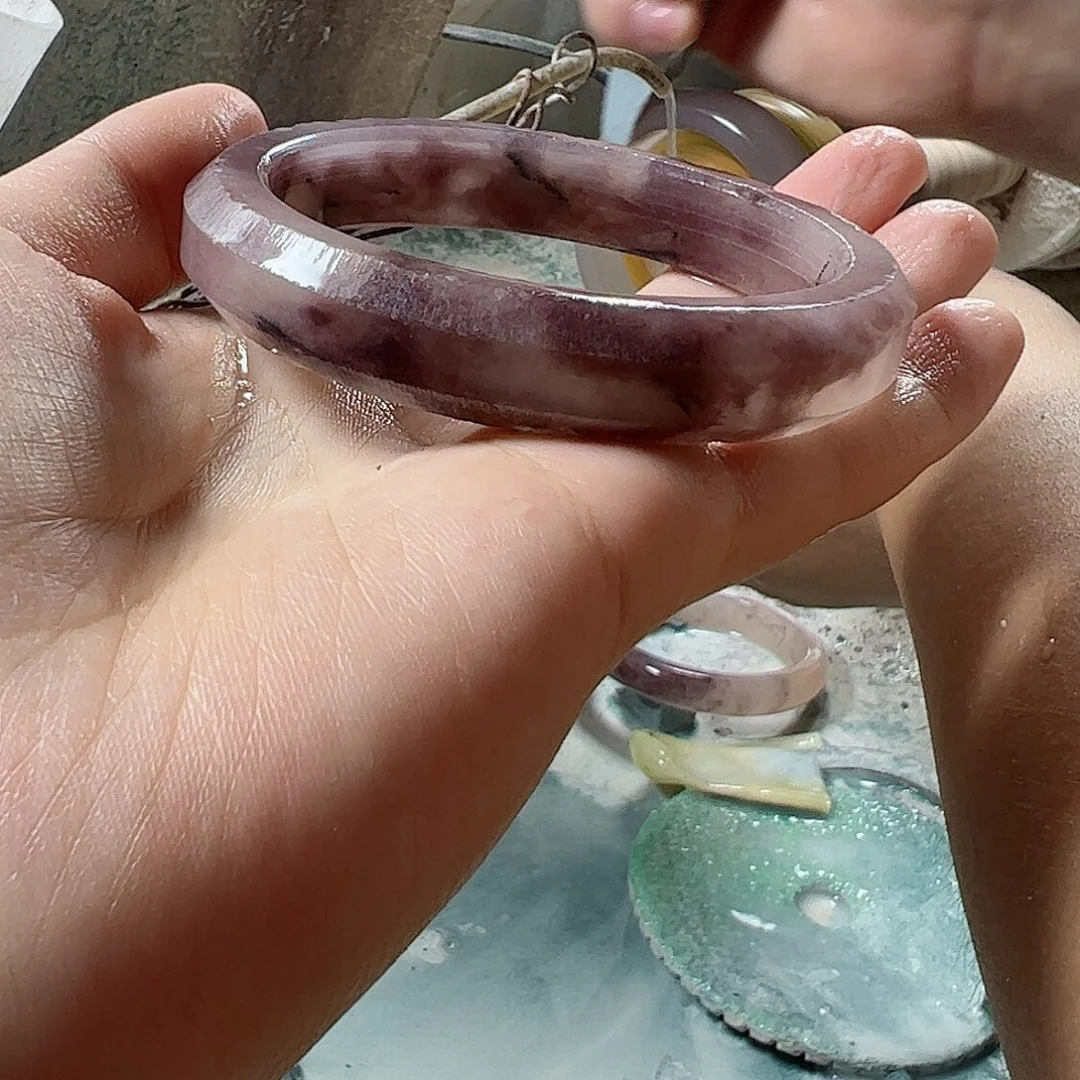 石英质玉手镯未镶嵌樱****子定制62不退换