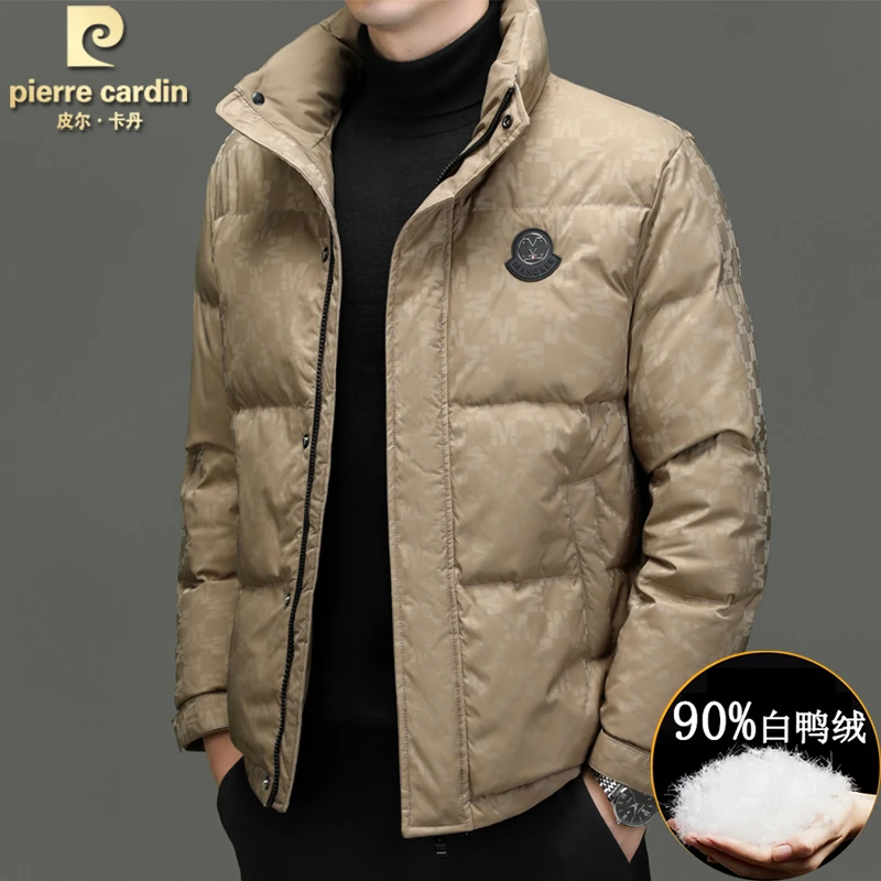 皮尔卡丹时尚百搭羽绒服保暖御寒外套冬季新款高端品牌男装夹克潮