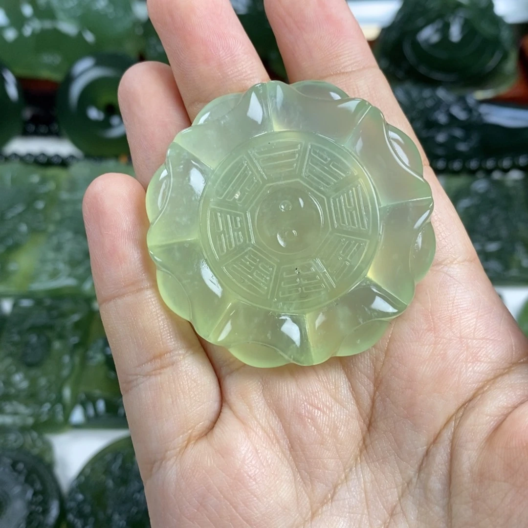 岫玉未镶嵌挂件挂件