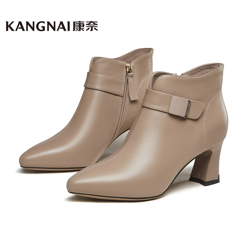 康奈时装生活女高跟短靴