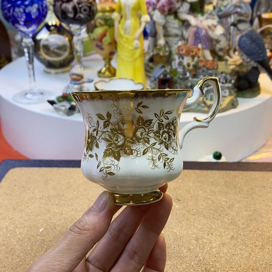 咖啡杯水晶杯摆件