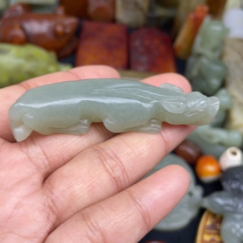 和田玉未镶嵌颈饰72