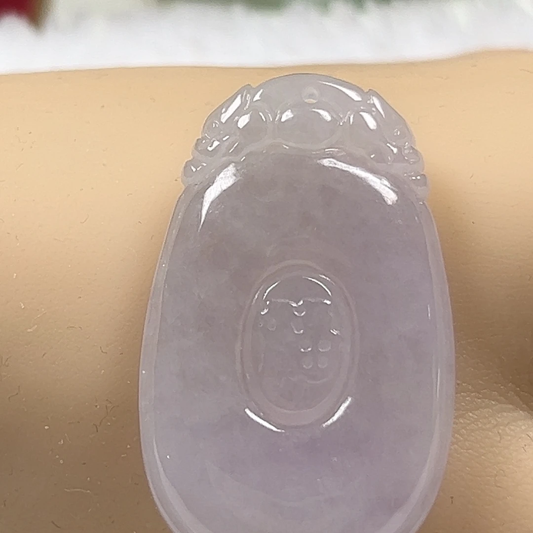 颈饰未镶嵌翡翠缅甸天然翡翠福牌吊坠