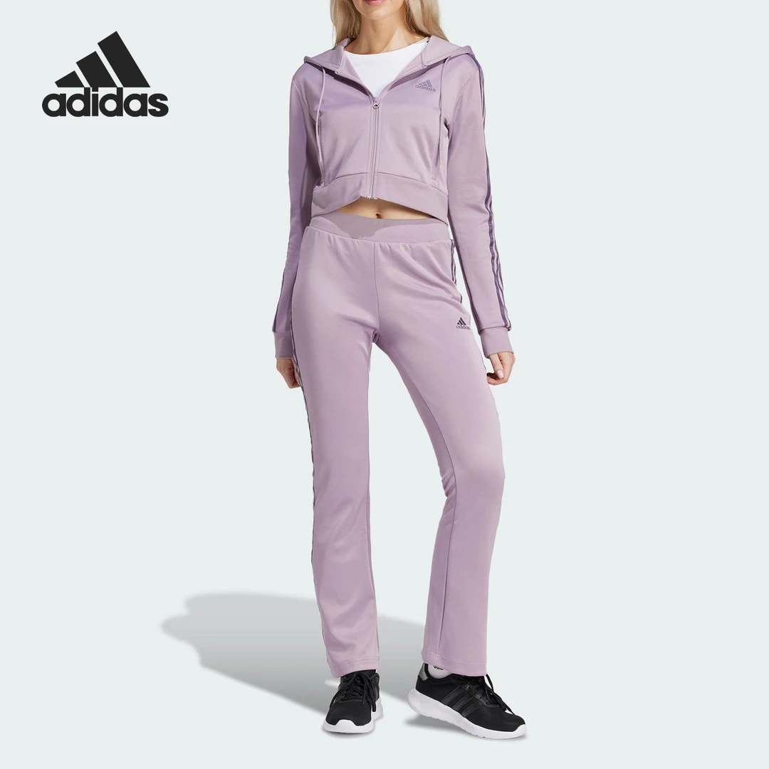 adidas/阿迪达斯GLAM TRACK SUIT女士修身休闲户外运动套装IS0914