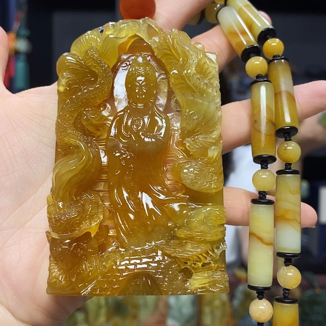 未镶嵌岫玉挂件吊坠