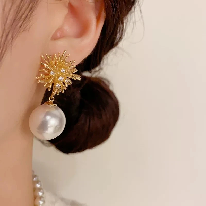 铜合金耳饰 【思雨同款】轻奢简约风百搭耳环18194