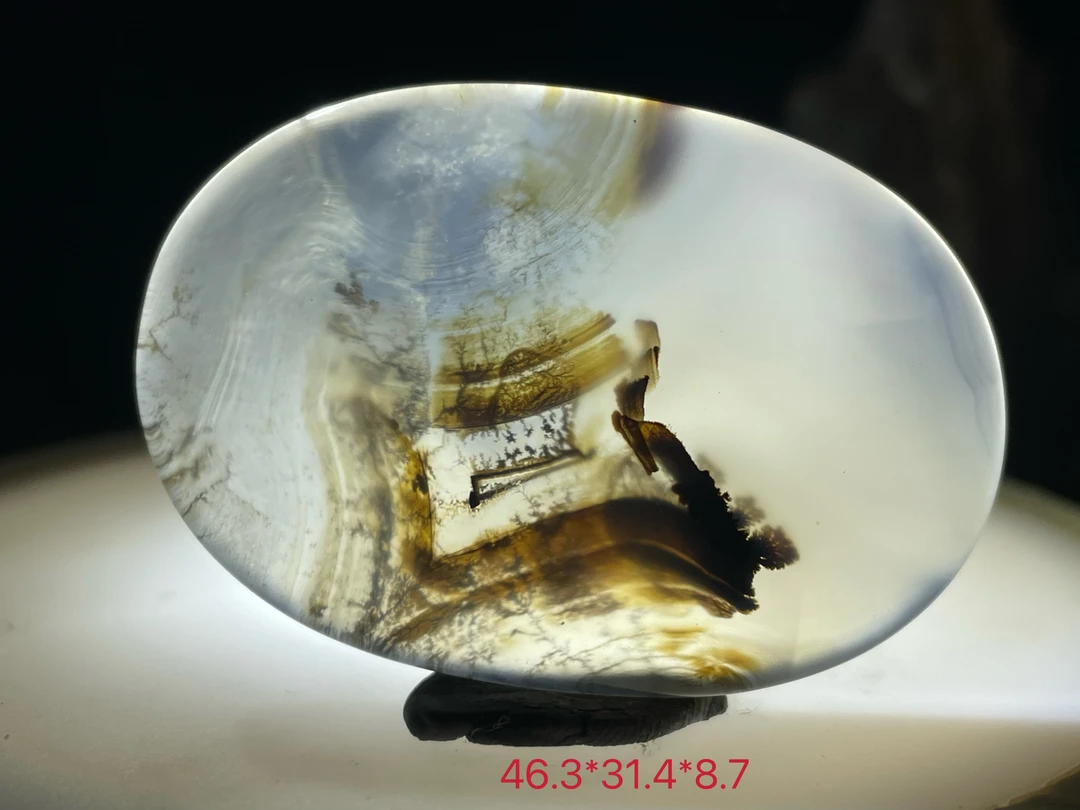 精品海洋玉髓-象形（三顾茅庐）意境