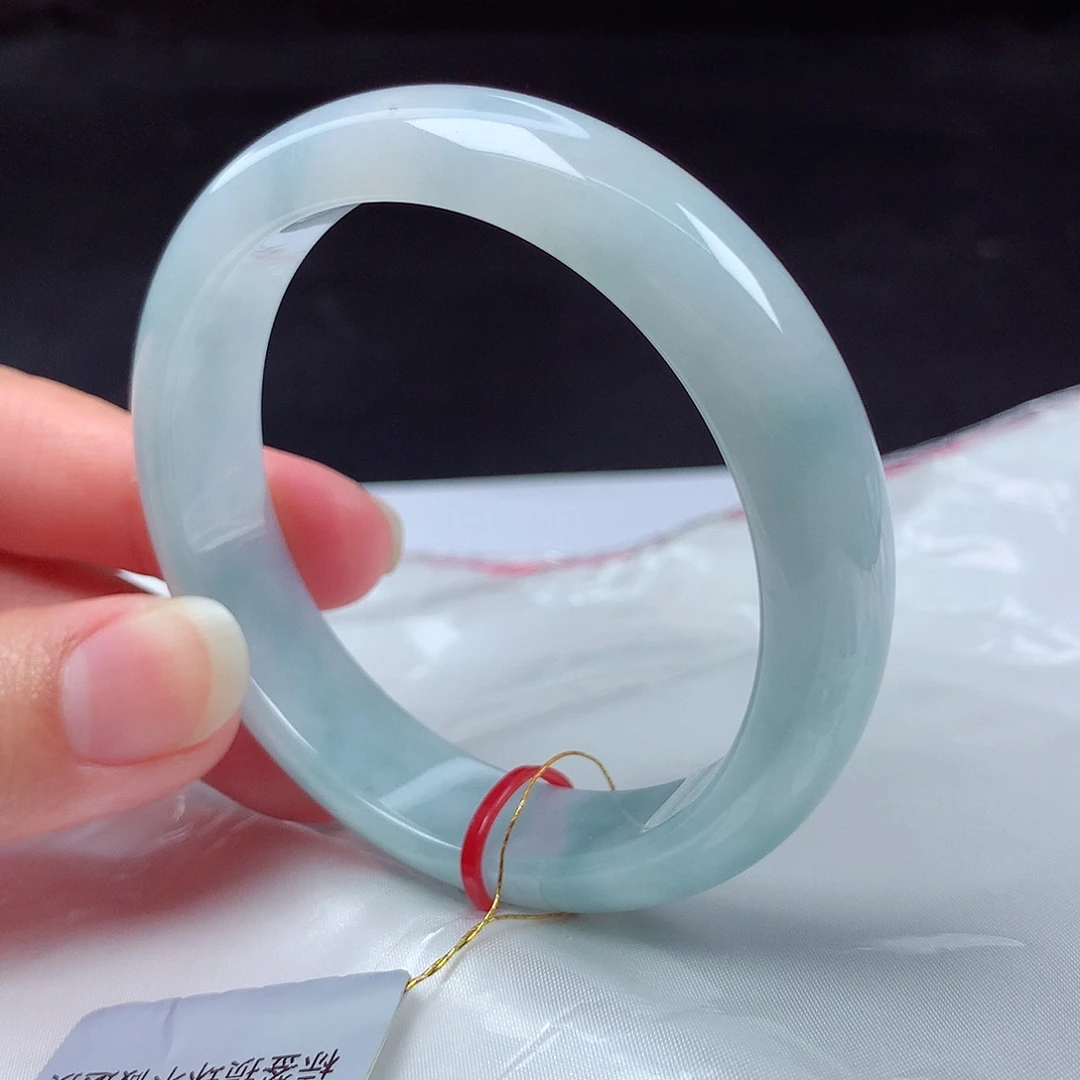 翡翠未镶嵌手镯53圈700779