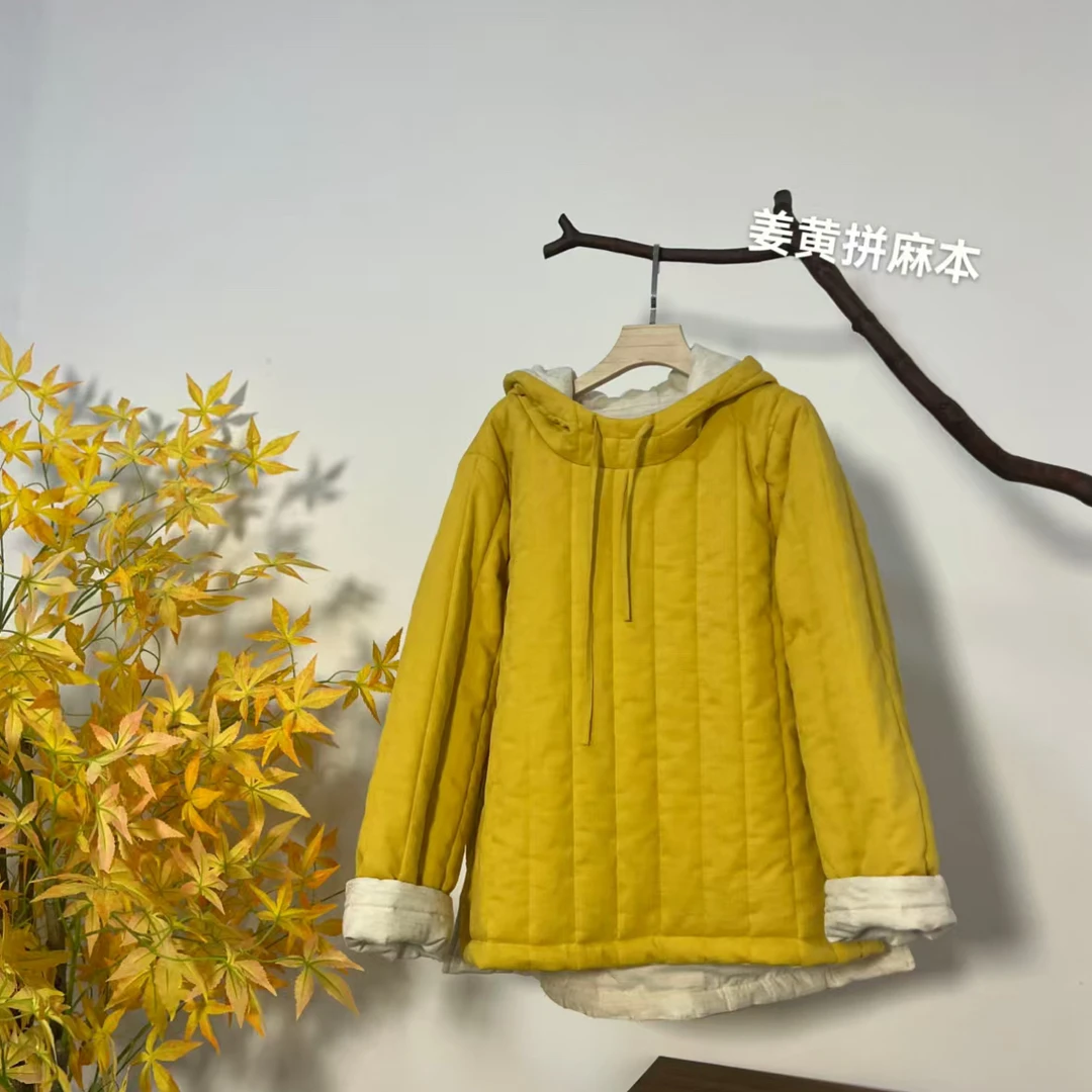 2025新款双面套头帽衫棉服（帽衫衣长60−65，胸围125）