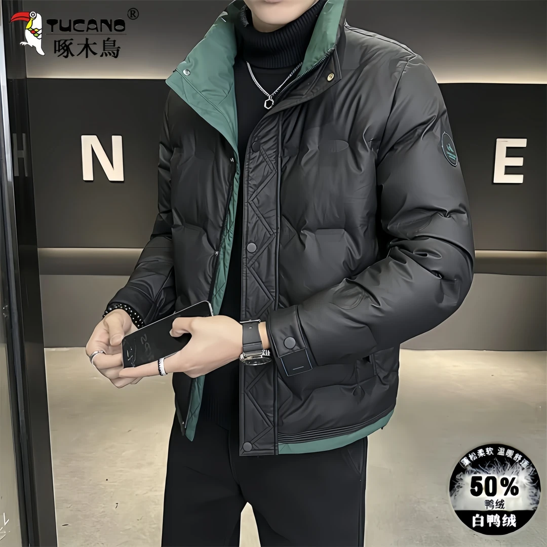 TUCANO/啄木鳥男士冬季羽绒服新款加厚保暖青年男士薄款羽绒服