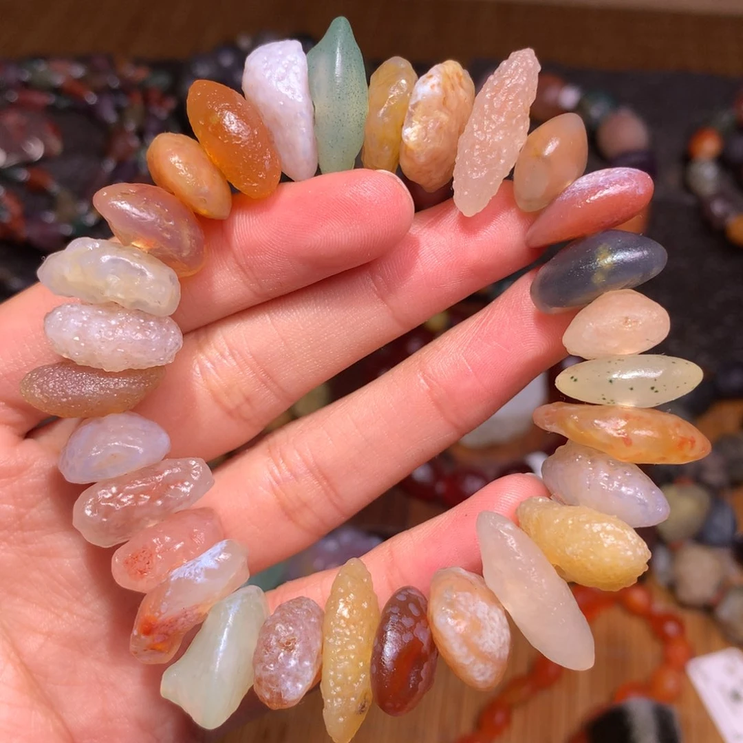 未镶嵌玛瑙/玉髓珠宝半成品