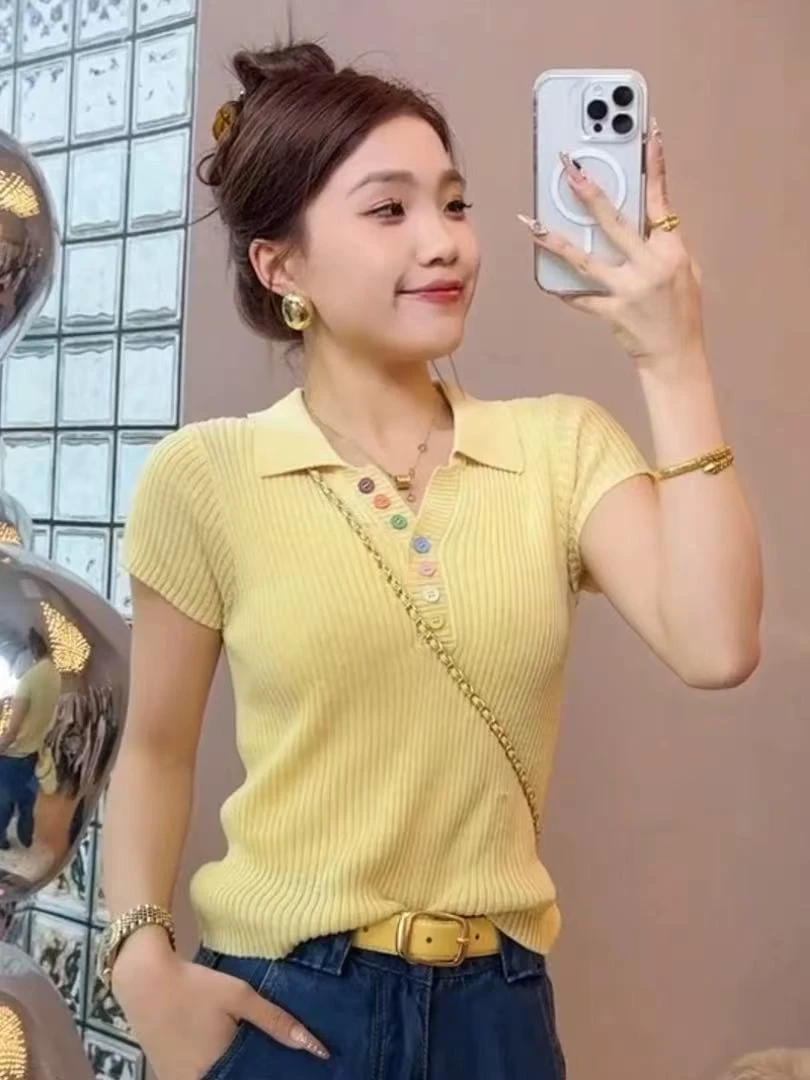 《一号链接合集上衣》夏季小个子短款 减龄时尚百搭显瘦上衣女