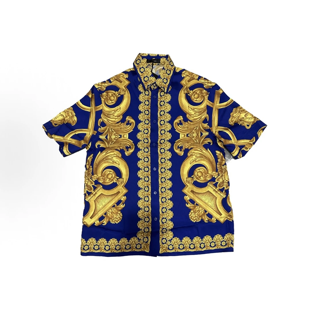 未使用 VERSACE/范思哲 国内现货/男士巴洛克风格衬衣短袖