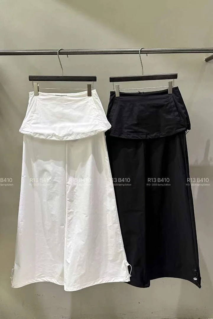 R13新款 袋鼠裤 很洋气的裙裤感觉的工装裤休闲裤