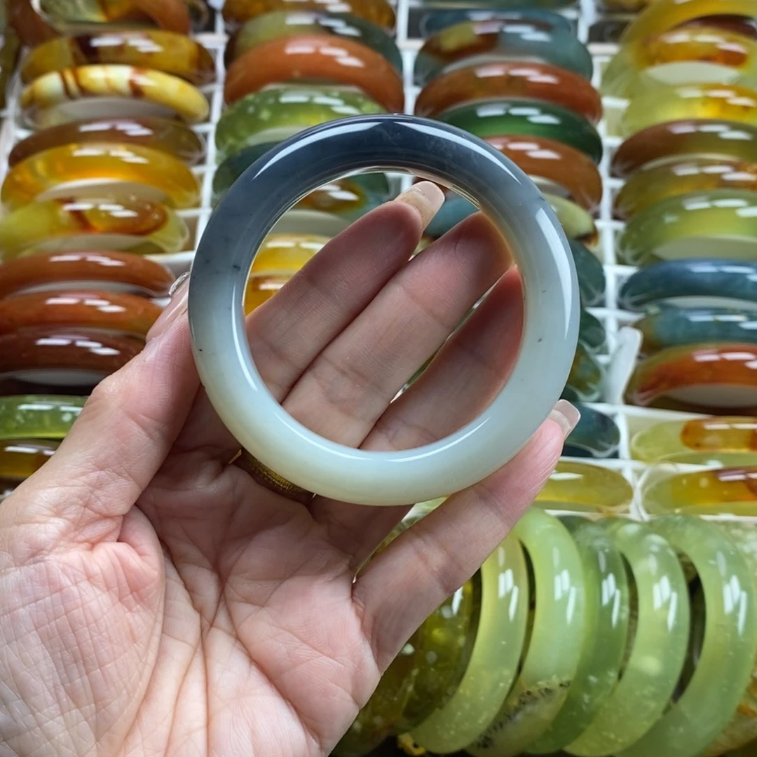 未镶嵌蛇纹石玉手镯54