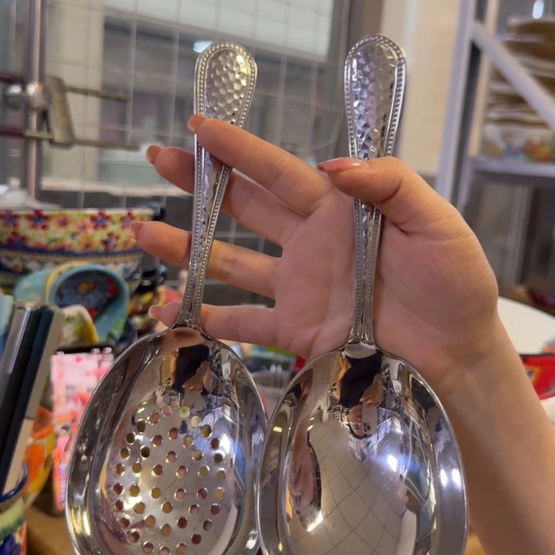 陶瓷高档304短柄大头勺➕漏勺1套