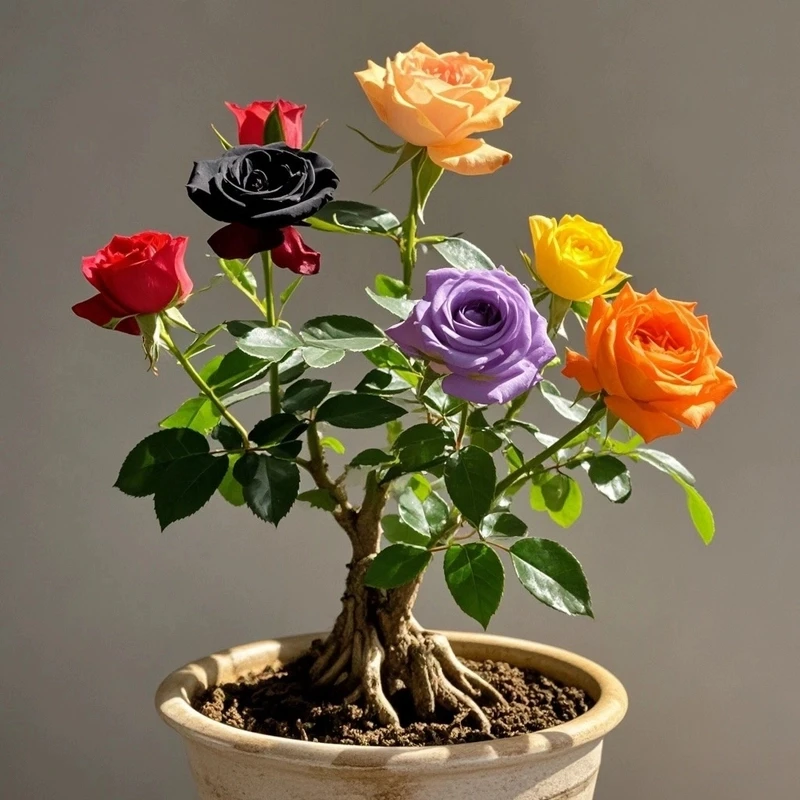云南直发玫瑰老根老桩四季开花阳台盆栽月季花苗大花室内易活花卉