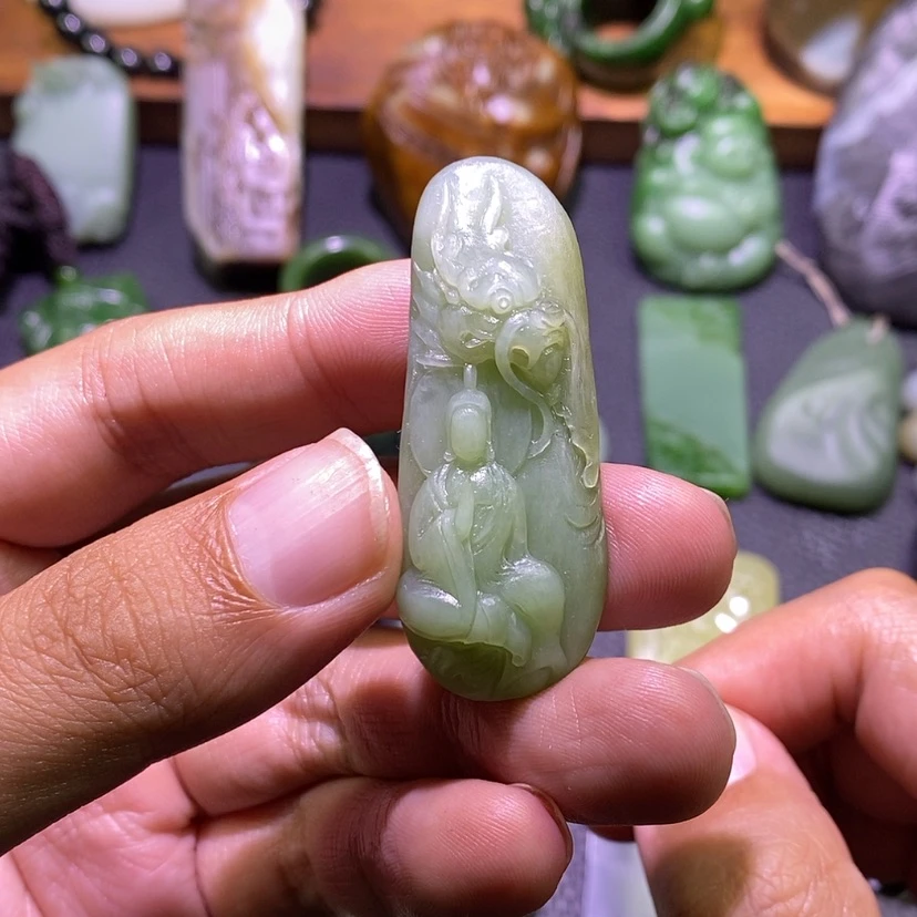 【闪购商品】未镶嵌和田玉（碧玉）挂件