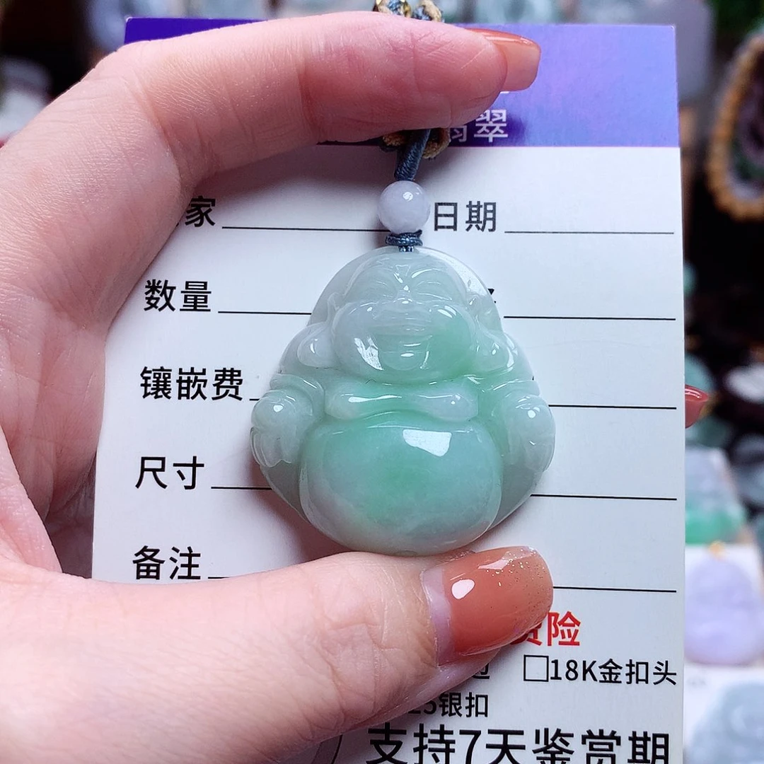 颈饰未镶嵌翡翠佛公33