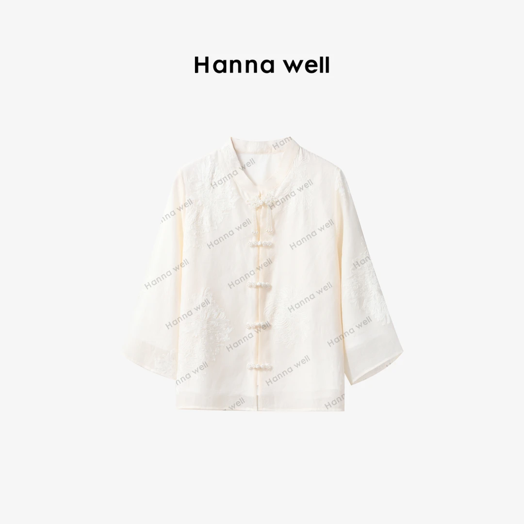 97号【年中狂欢】不退换！“水云间” 新中式国风盘扣衬衫 WT4A3347