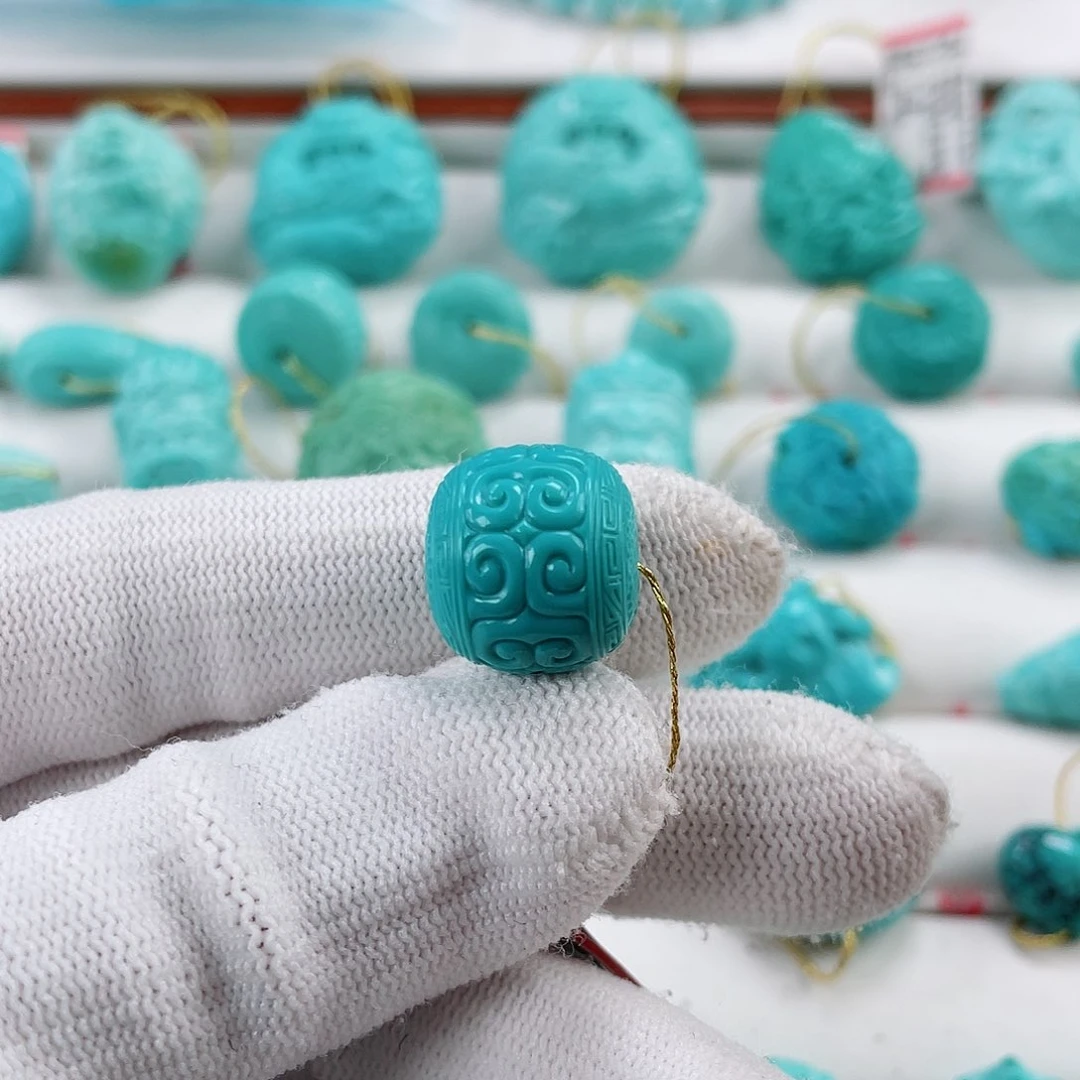 绿松石车挂未镶嵌