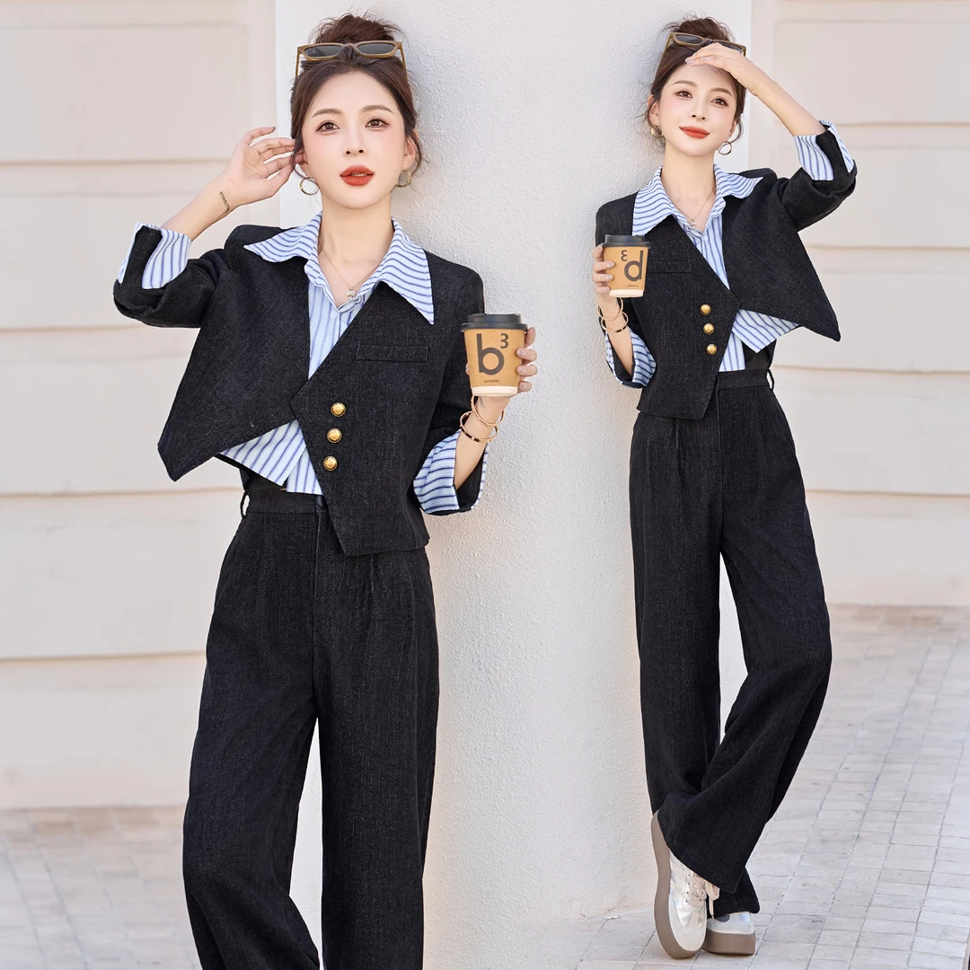 时尚套装女装2025秋装秋天衣服新款秋季女神范时髦两件套休闲套装