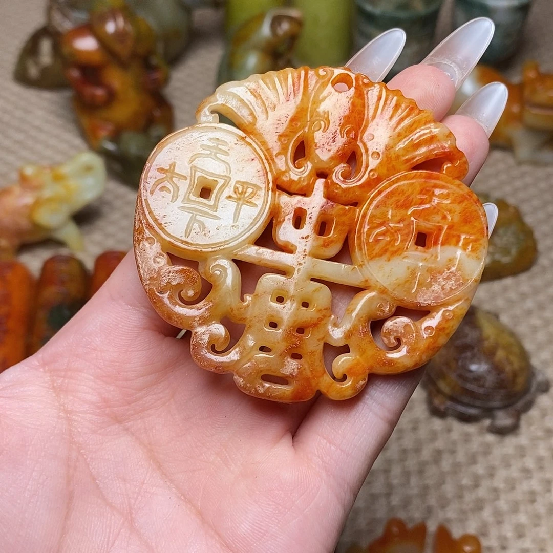 未镶嵌蛇纹石玉颈饰