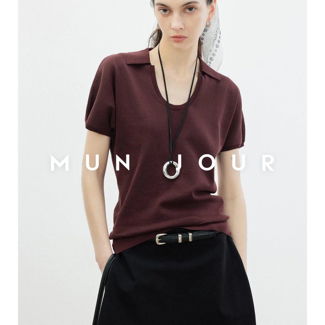 【达人专属】智感0压空气衫 miu时髦智感佰搭通勤显瘦翻U领POLO衫