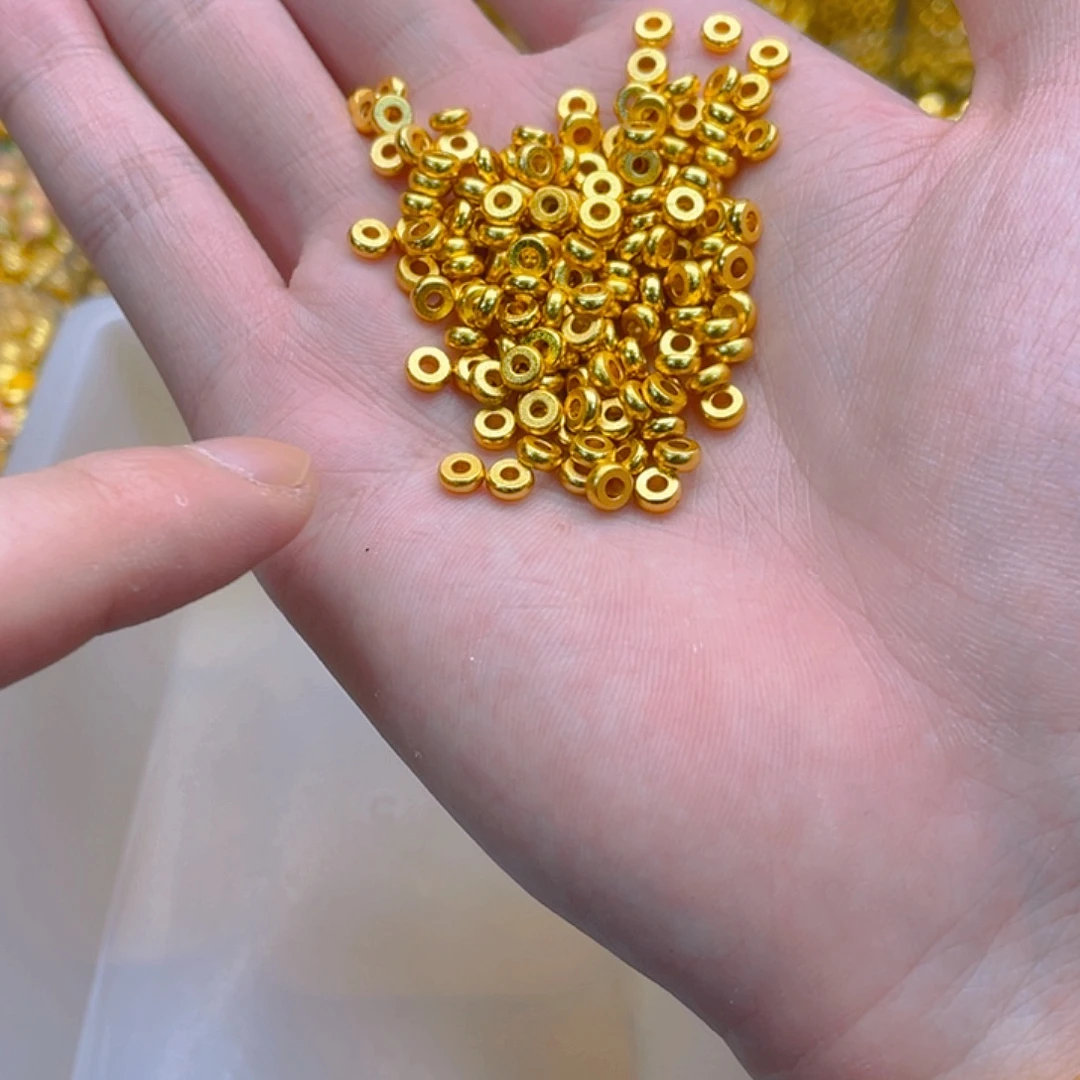 锆石铜合金算盘珠隔片5mm10个