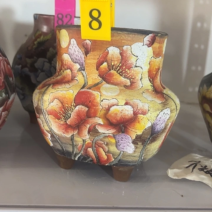 满38包邮 景德镇幸运花盆