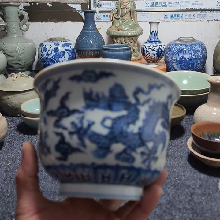 佰****批青花大碗一个全品