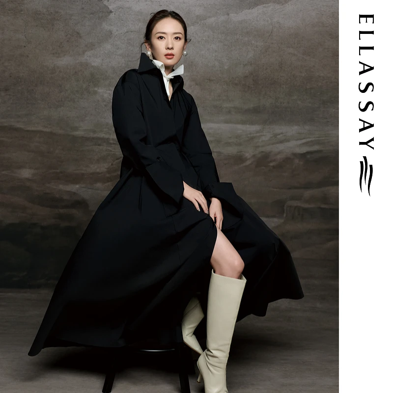 ELLASSAY歌力思2025春季新款优雅简约大气连衣裙女EWE362Y20400