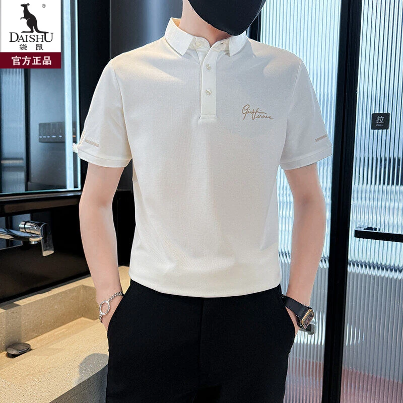 袋鼠夏季男士短袖Polo衫时尚休闲百搭潮流半袖韩版翻领T恤男装