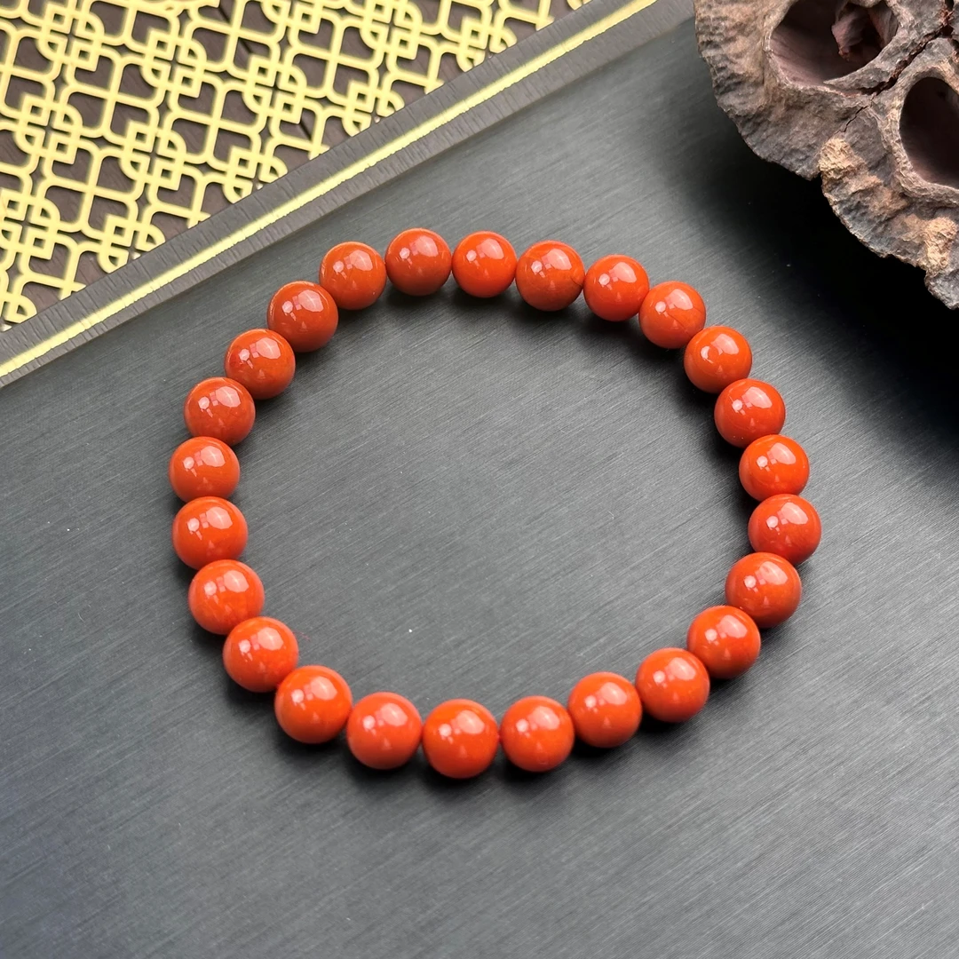 【送福珠宝】瓦西南红老矿料高货单圈7mm多样性发货其一@t04756@