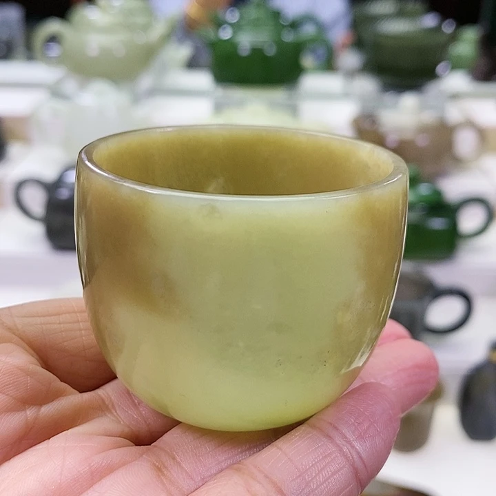 未镶嵌和田玉挂件茶杯75m l