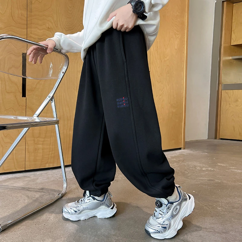 儿童装男童春季裤子2025新款大童春秋长裤男孩春季休闲运动卫裤潮