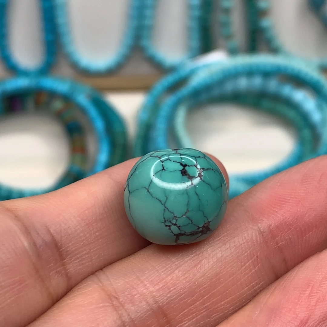 绿松石未镶嵌圆珠