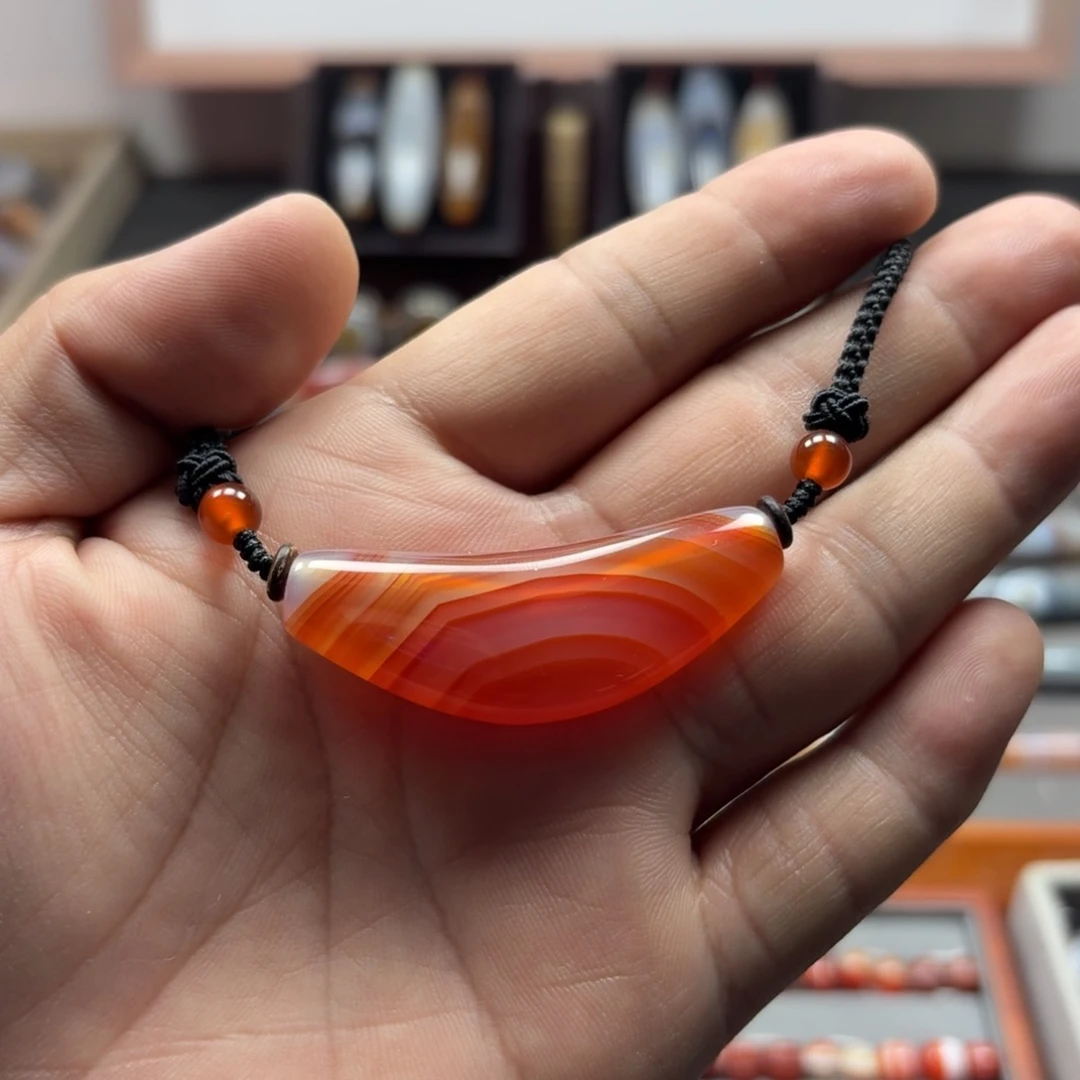 玛瑙/玉髓未镶嵌锁骨