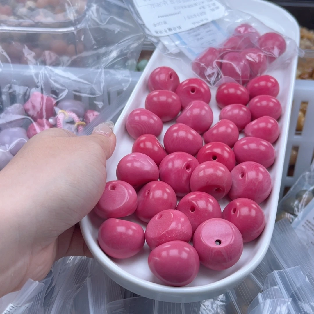 白玉菩提吊坠b瑕18-25mm/6颗蒜瓣象牙果