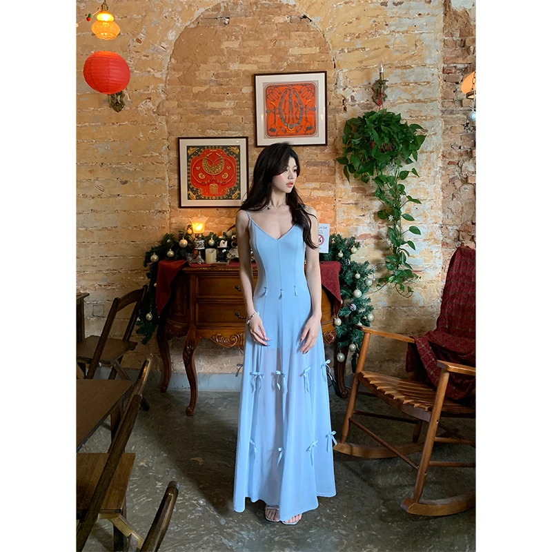 Barb Chill【心和玫瑰】一裙三穿重工设计师款蝴蝶结修身连衣裙